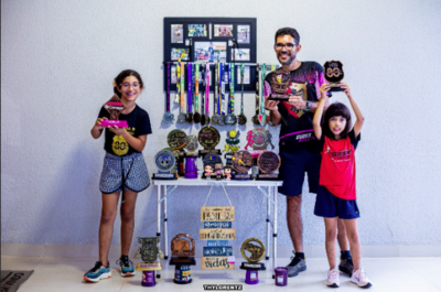 Atleta Eudes Santana recebe 10 mil por projeto Familia Corredora