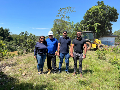 CAERD inicia obra de contenção em ponto de captação em Extrema para evitar desmoronamento