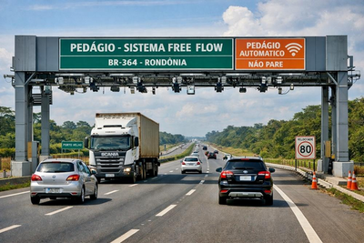 Início da cobrança de pedágio na BR-364 com sistema de passagem livre