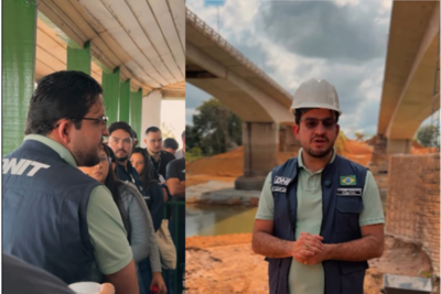 DNIT Rondônia realiza visita técnica à reabilitação da ponte sobre o Rio Candeias