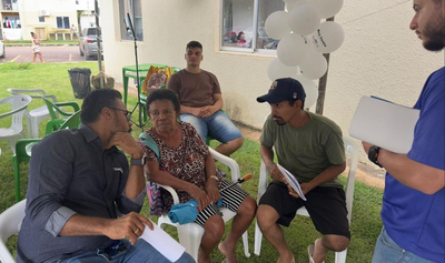 Vereador Dr Santana participa de Plantão Social no Residencial Porto Fino