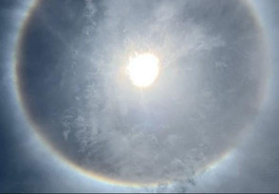 Halo solar encanta moradores de Porto Velho em dia de calor intenso