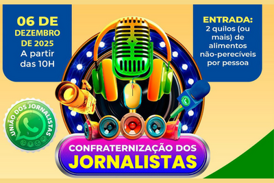 Festa de Confraternização dos Jornalistas de Rondônia será em 6 de dezembro