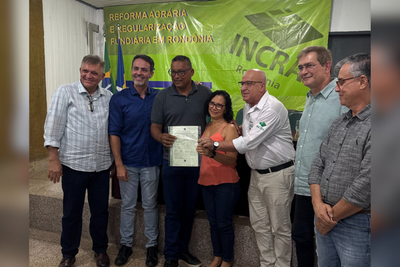 Incra entrega títulos de regularização fundiária e inaugura melhorias em Porto Velho