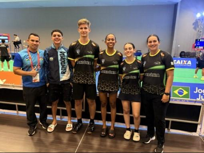 Estudantes atletas de Rondônia conquistam medalhas em badminton nos Jogos da Juventude
