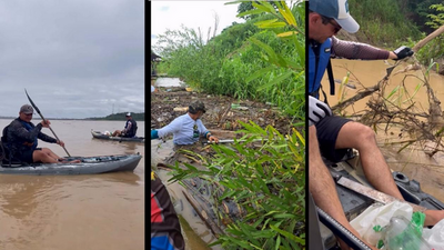 Poluição e descarte irregular ameaçam o Rio Madeira em Porto Velho