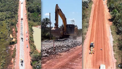Obras na BR-319 entre Rondônia e Amazonas visam melhorar trafegabilidade