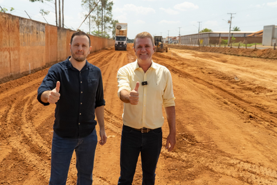 Vilhena recebe obras de pavimentação asfáltica em parceria com Governo e deputado