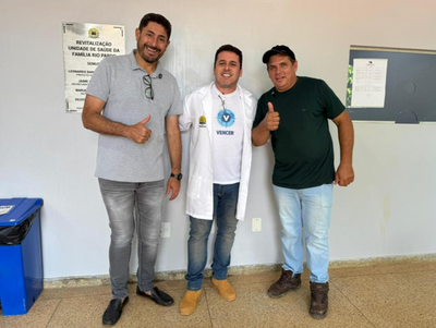 Márcio Pacele visita reforma e destina 50 mil a posto de saúde em Rio Pardo