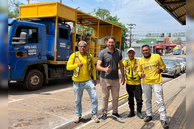 Vereador Márcio Pacele acompanha revitalização de sinalizações para taxistas e mototaxistas em Porto Velho
