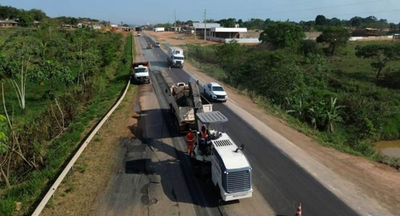 Nova 364 mantém reconstrução da BR 364 em Ariquemes no feriado
