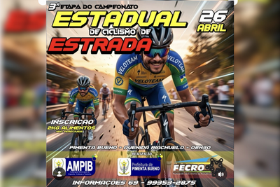 Pimenta Bueno sedia terceira etapa do Estadual de Ciclismo