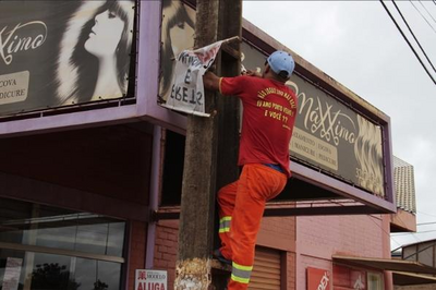 Prefeitura de Porto Velho intensifica fiscalização contra poluição visual