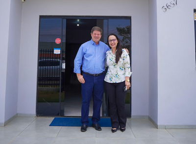 Deputada Rosangela Donadon visita empresário Darci Cerutti em Vilhena