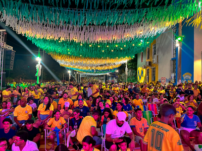 Seleção Brasileira joga e Rua do Hexa tem telões música e festa