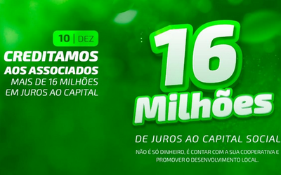 Sicredi Univales distribui mais de R$16 milhões em juros ao capital social